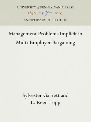 cover image of Management Problems Implicit in Multi-Employer Bargaining
